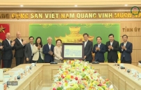 L&atilde;nh đạo tỉnh l&agrave;m việc với Tập đo&agrave;n BRG