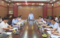 Đồng chí Phó Bí thư Thường trực Tỉnh ủy Trần Quốc Toản làm việc với Ban Thường vụ Huyện uỷ Ân Thi và Kim Động