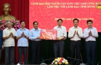 Lãnh đạo Hội NCT Việt Nam làm việc với lãnh đạo tỉnh Hưng Yên