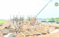 Đẩy nhanh tiến độ thi c&ocirc;ng đường từ phường Th&aacute;i B&igrave;nh đến x&atilde; Hưng H&agrave;