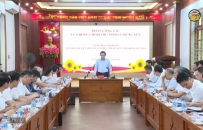 Đo&agrave;n c&ocirc;ng t&aacute;c của Ban Thường vụ Tỉnh ủy l&agrave;m việc với c&aacute;c x&atilde; 