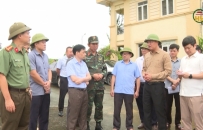 Bí thư Tỉnh ủy Hưng Yên Nguyễn Hữu Nghĩa kiểm tra công tác khắc phục hậu quả mưa bão
