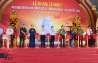  Kh&aacute;nh th&agrave;nh Khu lưu niệm Anh h&ugrave;ng Liệt sĩ C&ocirc;ng an nh&acirc;n d&acirc;n B&ugrave;i Thị C&uacute;c 