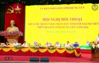 Đối thoại giữa Chủ tịch Uỷ ban nh&acirc;n d&acirc;n tỉnh với thanh ni&ecirc;n