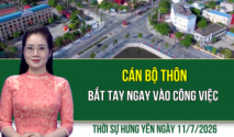 Thời sự Hưng Y&ecirc;n thứ Bảy ng&agrave;y 11/7/2026