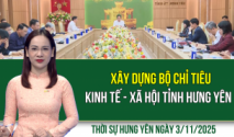 Thời sự Hưng Yên thứ Hai ngày 3/11/2025