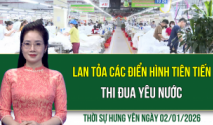 Thời sự Hưng Y&ecirc;n thứ S&aacute;u ng&agrave;y 2/1/2026