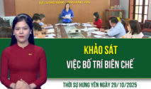 Thời sự Hưng Yên thứ Tư ngày 29/10/2025
