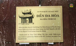 "B&aacute;u vật thời gian" Đền Đa H&ograve;a