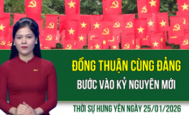 Thời sự Hưng Y&ecirc;n Chủ nhật ng&agrave;y 25/1/2026
