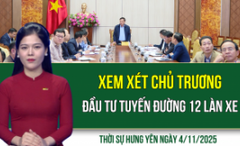 Thời sự Hưng Yên thứ Ba ngày 4/11/2025