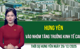 Thời sự Hưng Y&ecirc;n thứ Hai ng&agrave;y 29/12/2025