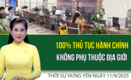 Thời sự Hưng Yên thứ Năm ngày 11/9/2025