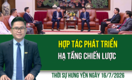 Thời sự Hưng Y&ecirc;n thứ Năm ng&agrave;y 16/7/2026
