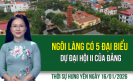 Thời sự Hưng Y&ecirc;n thứ S&aacute;u ng&agrave;y 16/01/2026