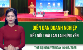 Thời sự Hưng Yên thứ Tư ngày 16/07/2025