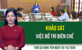 Thời sự Hưng Yên thứ Tư ngày 29/10/2025