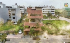 Độc đ&aacute;o ng&ocirc;i nh&agrave; mang phong c&aacute;ch đương đại truyền thống