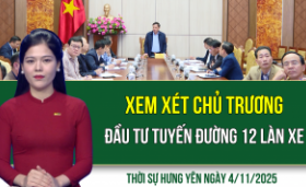 Thời sự Hưng Yên thứ Ba ngày 4/11/2025