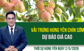 Thời sự Hưng Y&ecirc;n thứ Bảy ng&agrave;y 02/05/2026