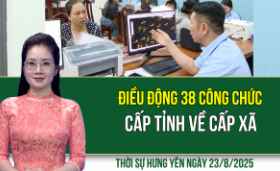 Thời sự Hưng Yên thứ Bảy ngày 23/8/2025
