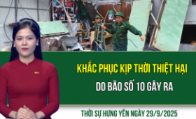 Thời sự Hưng Yên thứ Hai ngày 29/9/2025