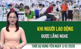 Thời sự Hưng Y&ecirc;n thứ Hai ng&agrave;y 3/8/2026