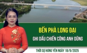 Thời sự Hưng Yên thứ Năm ngày 18/9/2025