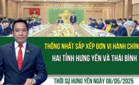 Thời sự Hưng Yên thứ Năm ngày 08/05/2025