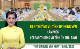 Thời sự Hưng Yên thứ Sáu ngày 13/06/2025