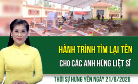 Thời sự Hưng Y&ecirc;n thứ S&aacute;u ng&agrave;y 21/8/2026