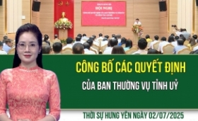 Thời sự Hưng Yên thứ Tư ngày 02/07/2025