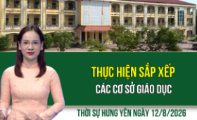 Thời sự Hưng Y&ecirc;n thứ Tư ng&agrave;y 12/8/2026
