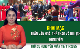 Thời sự Hưng Yên thứ Tư ngày 19/11/2025