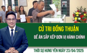 Thời sự Hưng Yên thứ Tư ngày 23/04/2025