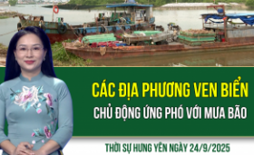 Thời sự Hưng Yên thứ Tư ngày 24/9/2025