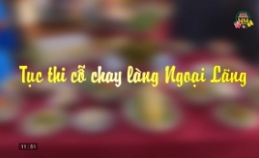 Tục thi cỗ chay l&agrave;ng Ngoại L&atilde;ng
