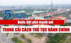5 năm- Bước đột phá mạnh mẽ trong cải cách TTHC