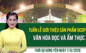 Thời sự Hưng Y&ecirc;n Chủ nhật ng&agrave;y 7/6/2026