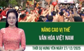 Thời sự Hưng Y&ecirc;n thứ Bảy ng&agrave;y 27/12/2025