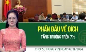 Thời sự Hưng Yên thứ Hai ngày 07/10/2024