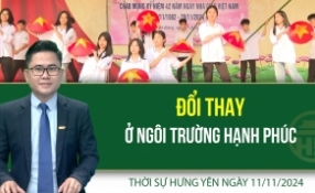 Thời sự Hưng Yên thứ Hai ngày 11/11/2024