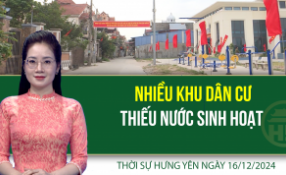 Thời sự Hưng Yên thứ Hai ngày 16/12/2024