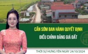 Thời sự Hưng Yên thứ Năm ngày 24/10/2024