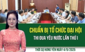 Thời sự Hưng Yên thứ Năm ngày 4/9/2025