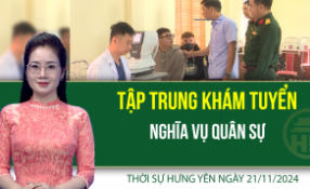 Thời sự Hưng Yên thứ Sáu ngày 22/11/2024