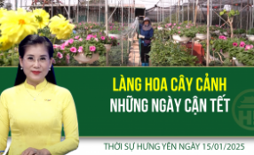 Thời sự Hưng Yên thứ Tư ngày 15/01/2025