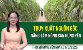 Thời sự Hưng Yên thứ Ba ngày 31/3/2026
