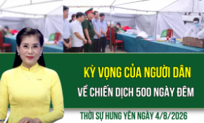 Thời sự Hưng Yên thứ Ba ngày 4/8/2026