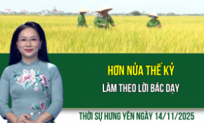Thời sự Hưng Yên thứ Sáu ngày 14/11/2025